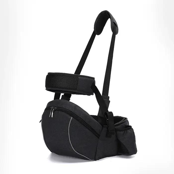 Porte-siège de hanche pour bébé ergonomique avec poche en filet pour transport avant sécurisé occasions spéciales enfants 0-2 ans