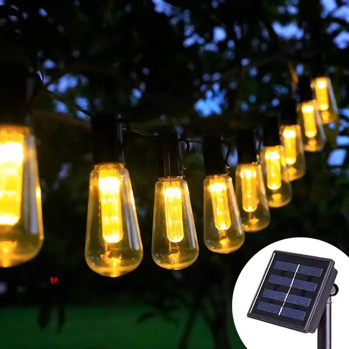 10/20/38 ampoules LED chaîne solaire fée lumières étanche Patio pour noël en plein air fête décor la