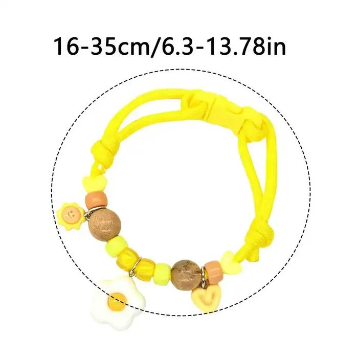 Collier anti-puces pour chat et chien en bois naturel, réglable, boucle sécurisée, couleur macaron,