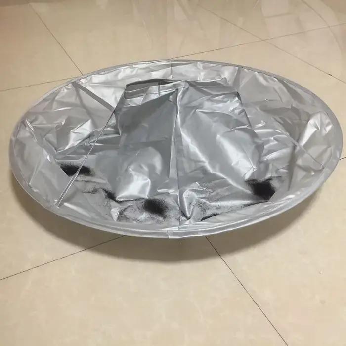 Cape de coiffure professionnelle antiadhésive col réglable polyester pour stylistes et coiffures élégantes occassions spéciales
