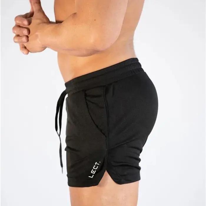 Nouveau short de fitness de course homme vêtements de sport d'été entraînement maille respirante pantalon de plage rapide gymnastique mince
