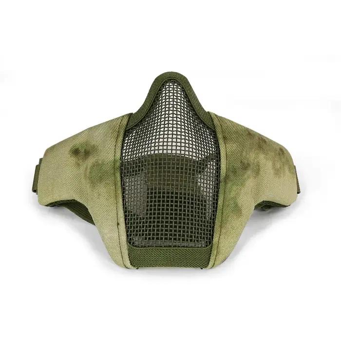 Tactical Airsoft Paintball Half Face Mask Camo