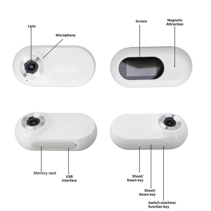 Caméra de collier d'action pour animaux de compagnie 170° avec support de carte mémoire rechargeable par USB pour chiens et chats occasions spéciales