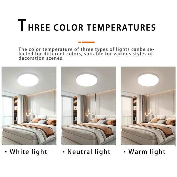 Plafonnier circulaire LED ultra-fin, lumière moderne pour chambre à coucher, salon, 18W 24W 36W 48W,