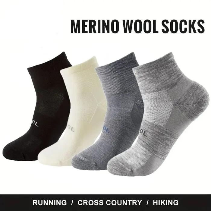 Chaussettes merinos homme femme 4 paires - Laine mérinos 70% pour chasse