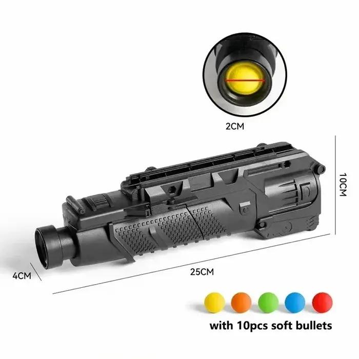 Lance-grenades M203 pour gel ball - Accessoire upgrade réaliste jeux extérieurs airsoft tactique