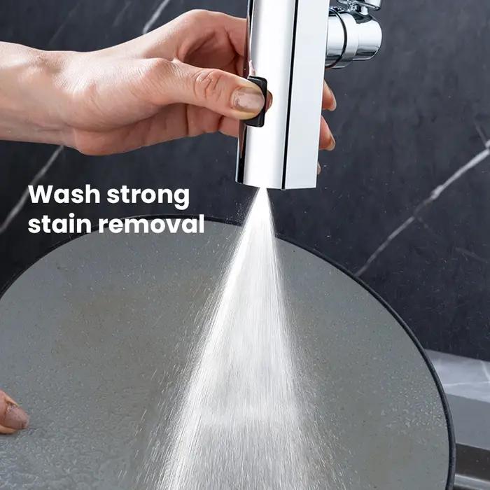 Robinet cuisine universel 3 modes cascade pivotant extension anti-éclaboussures multifonction évier moderne