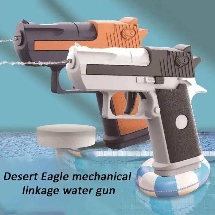 Enfants été Mini désert aigle mécanique à tir continu pistolet à eau petit pistolet en plein air plage piscine jouets tirer pistolets à eau cadeaux