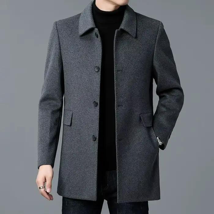 Veste homme printemps-automne décontractée et élégante en polyester pour hommes occasions décontractées et spéciales