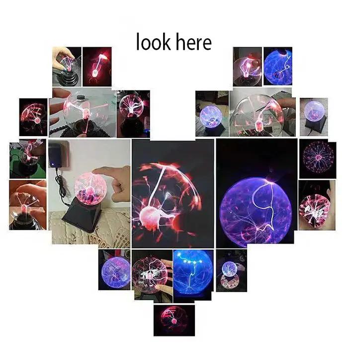 Lampe à boule de plasma magique en verre, nouveauté, veilleuse, cadeau de Noël pour enfants, décor d