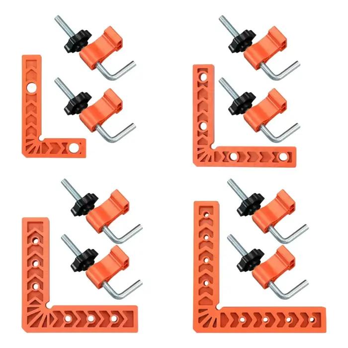 Carré de serrage de positionnement professionnel, pince d'angle résistante, équerres de menuiserie pour boîtes, armoires, cadres photo, 90