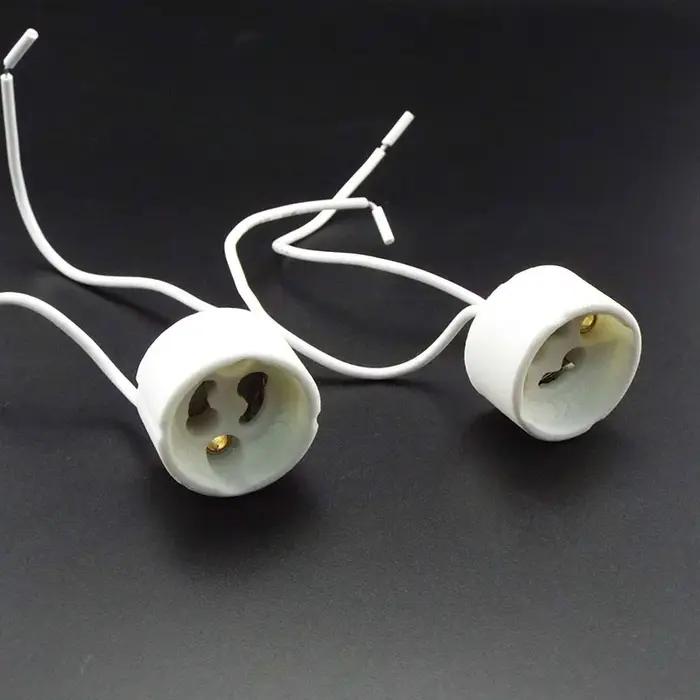 2/5/10 pièces en céramique GU10 MR16 MR11 GU5.3 G4 support de lampe douille adaptateur de base exten