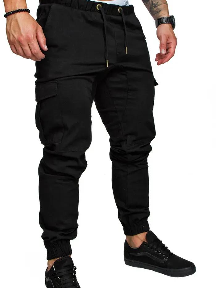 Pantalon cargo élastique été homme BSD-8811 - Lacets réglables pour chasse et randonnée confortable