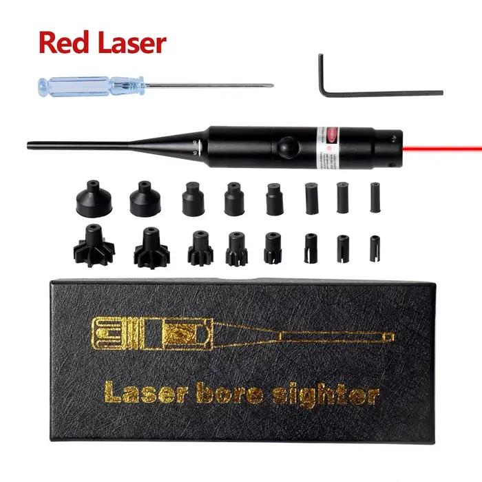 Kit de visée tactique rouge vert pour fusil de calibre.177 à.50, alésoir avec interrupteur à bouton,