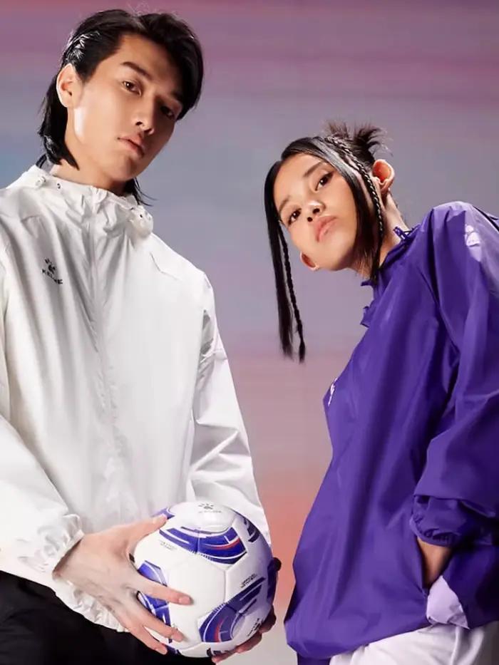 Kelme-Veste de sport à capuche pour homme et femme, coupe-vent, imperméable, football, entraînement