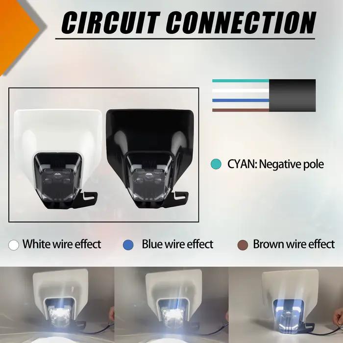 Phare de moto à mèche LED pour Husqvarna 701 TE 250 300 450 FC FE TC 125 300i, accessoires de Motocr