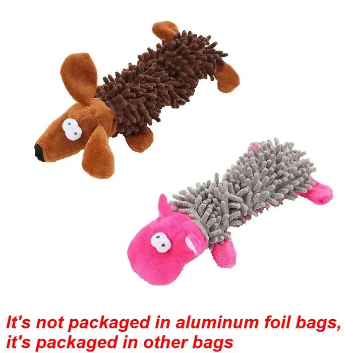 Jouet en peluche couineur hippopotame pour chiens jouets sonores et masticables interaction animaux de compagnie occasions spéciales