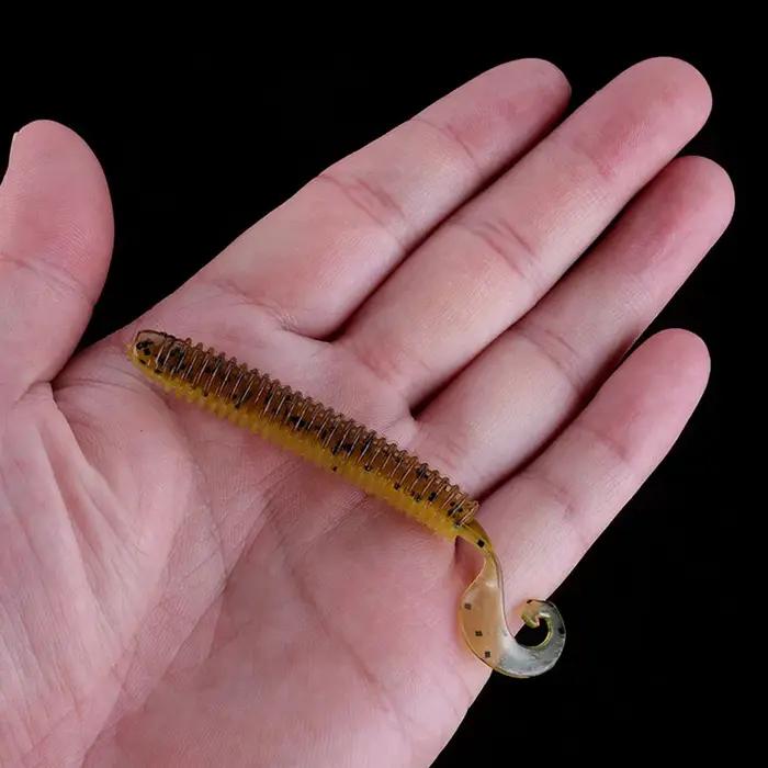 WALK FISH pêche Wobblers ver gabarit leurres souples 6 cm 8 cm 10 cm odeur avec sel Silicone appât a