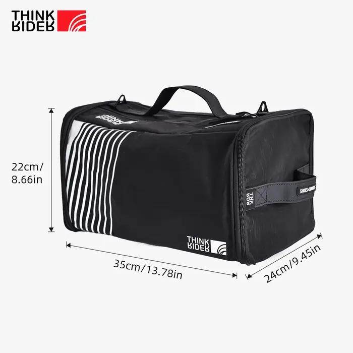 ThinkRider Race Day Essential Cycling Rain Bag Tote avec casque de vélo et chaussures d'équitation,