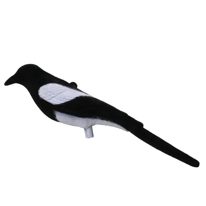 Leurre pie réaliste entièrement flocké 106g - Décoy plastique durable pour chasse et tir