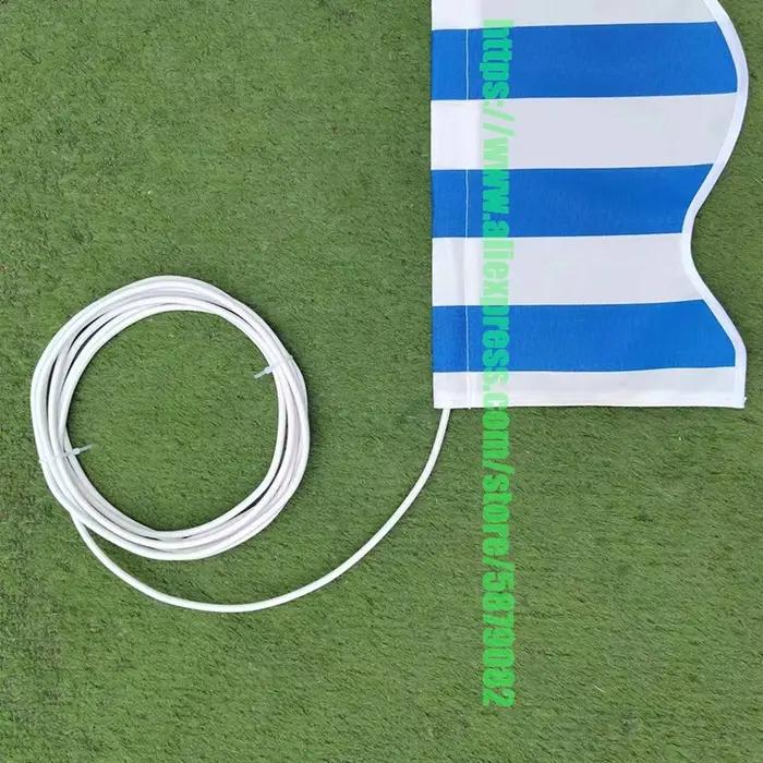 Auvent d'extérieur de remplacement, cordon cannelé, Tube dur creux, fente en tissu, ligne de support
