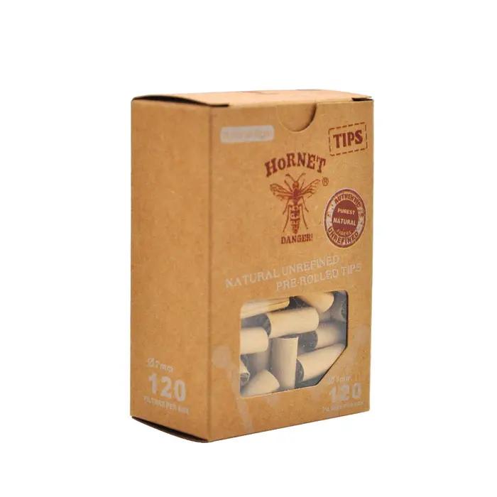 Embouts filtrants One Box de 120 grains en papier naturel roulé pré-embouts pour cigarette or pour hommes occasions spéciales