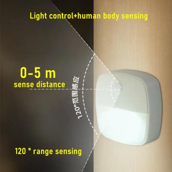 LDHLM capteur de mouvement lumière LED veilleuses AAA alimenté par batterie chambre mur escalier pla