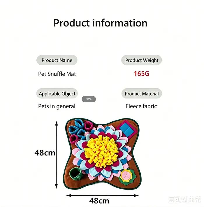 Tapis d'entraînement olfactif pour animaux de compagnie