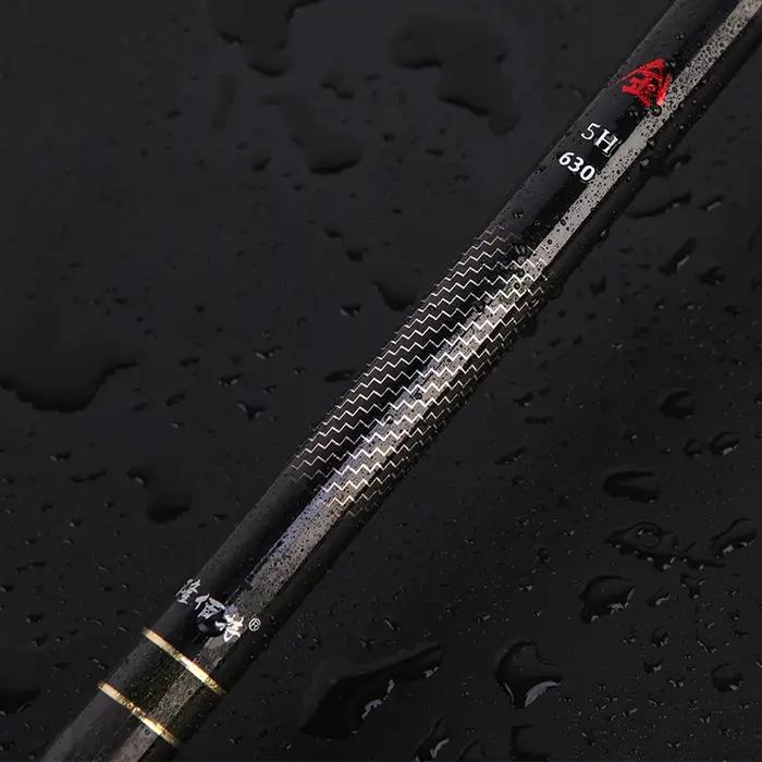 Canne à pêche télescopique ultralégère, en Fiber de carbone, mangeoire pour carpe d'eau douce, 3m4m5