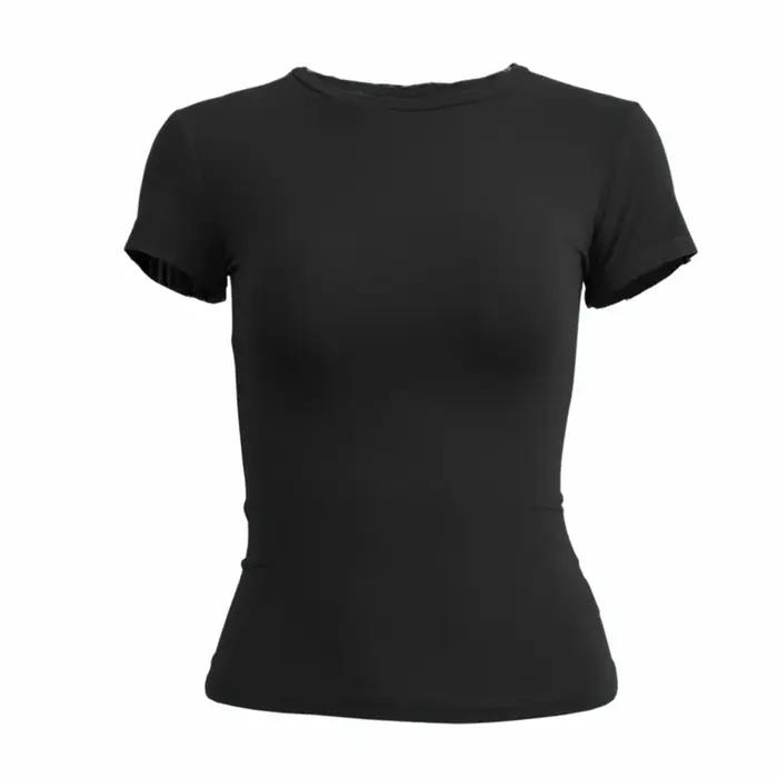 Femme vêtements à manches courtes T-shirt coupe ajustée hauts