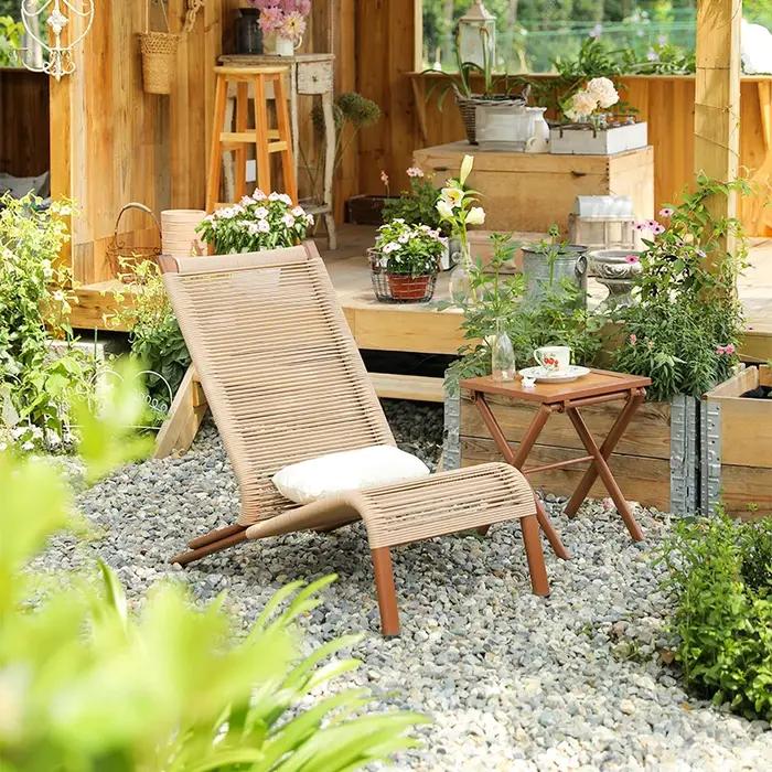 Loisirs dimanche chaise longue balcon Patio