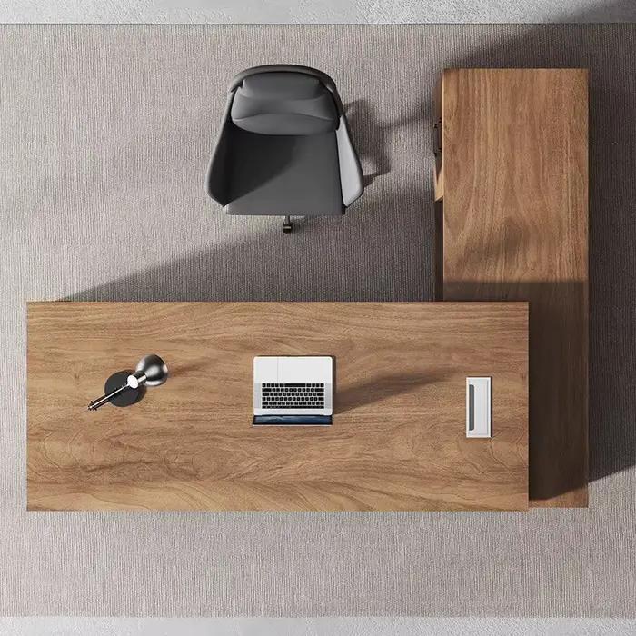 Bureau d'étude en bois, organisateurs d'ordinateur modernes, rangement, bureau bon marché, relaxant, Mesa Ordenador, meubles permettant de gagner de l'espace