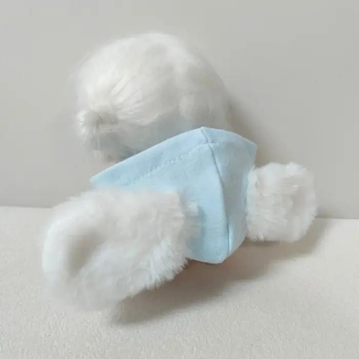 Ensemble de vêtements pour hérisson en coton doux avec tenue rayée et chapeau amusant pour jouets de 10 cm occasions spéciales et jeux d'imagination