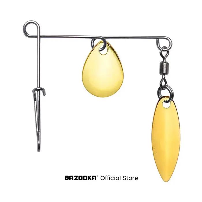 Bazooka leurre de pêche Spinners cuillère appât Wobblers tête de gabarits coulée bar brochet