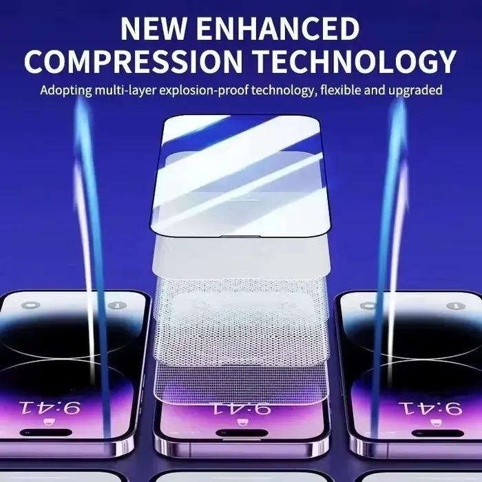 Protection écran iPhone 17 Pro Max 16 15 14 13 12 11 verre trempé anti-traces oléophobe sans poussière 1-5 pièces