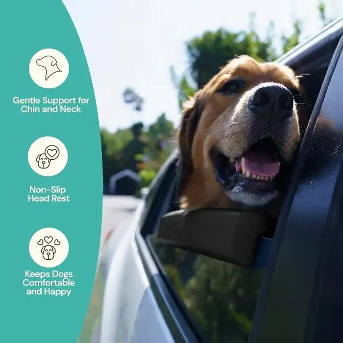 Repose-menton pour chien pour fenêtre de voiture