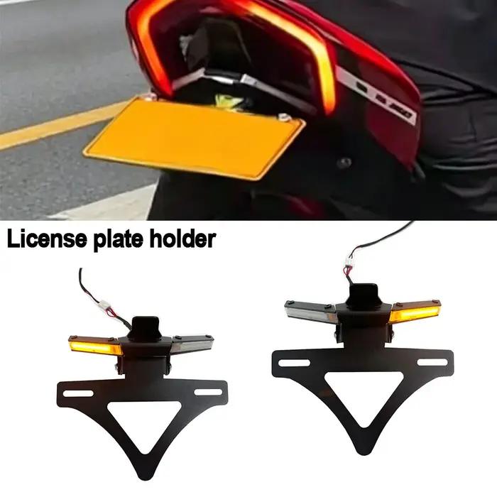 Support de plaque d'immatriculation en aluminium CNC pour Ducati Panigale V2 V4 V4S Streetfighter V4 V2 2018-2023 élégant et résistant aux intempéries pour motos usagées en circuit