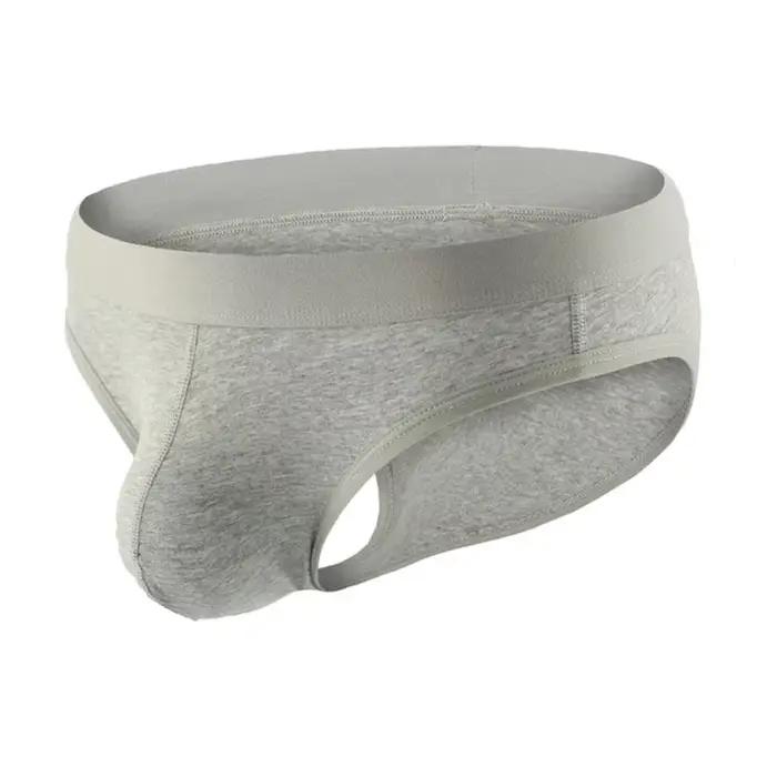 Sous-vetements sexy pour hommes slips en coton spandex taille basse pochette convexe design moderne pour homme occasions spéciales cadeau romantique