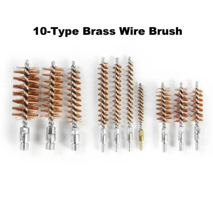 Kit de nettoyage universel pour pistolet et fusil de chasse avec mallette en bois pour entretien durable et facile des armes de chasse