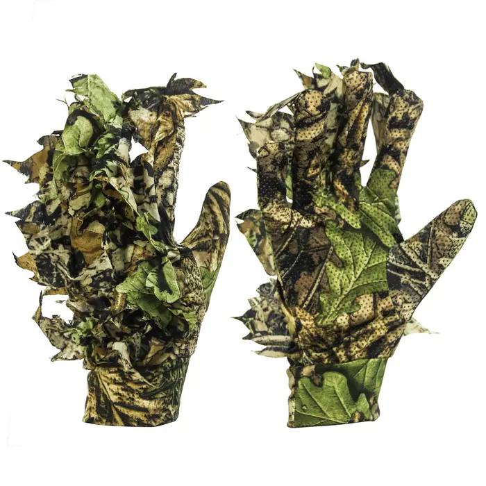 Masque facial 3D feuillu Ghillie pour chasse à la dinde - Camouflage intégral tête et visage