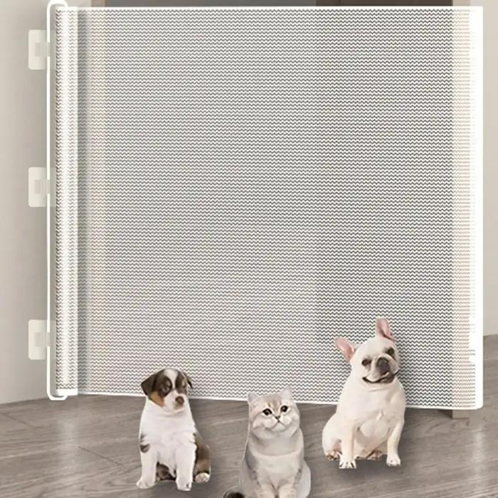 Barrière de sécurité rétractable pour animaux de compagnie