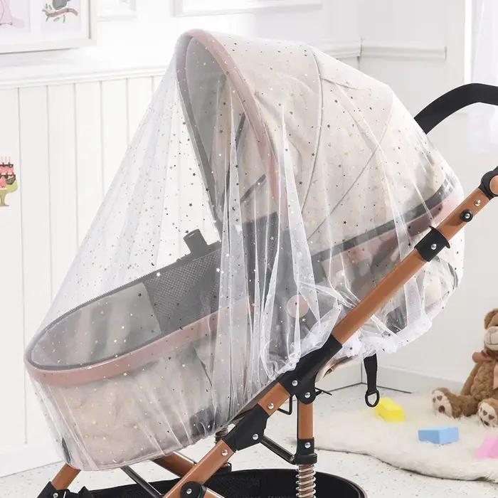 Moustiquaire pare-soleil pour chariot de bébé filet anti-insectes protection landau buggy occassions spéciales enfants 1 à 2 ans