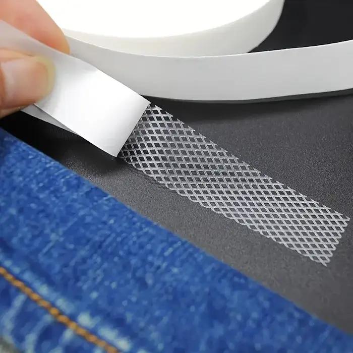 1 rouleau de ruban adhésif thermofusible à grille, adhésif Double face, bricolage, vêtements faits à la main, rideau, accessoires textiles pour la maison