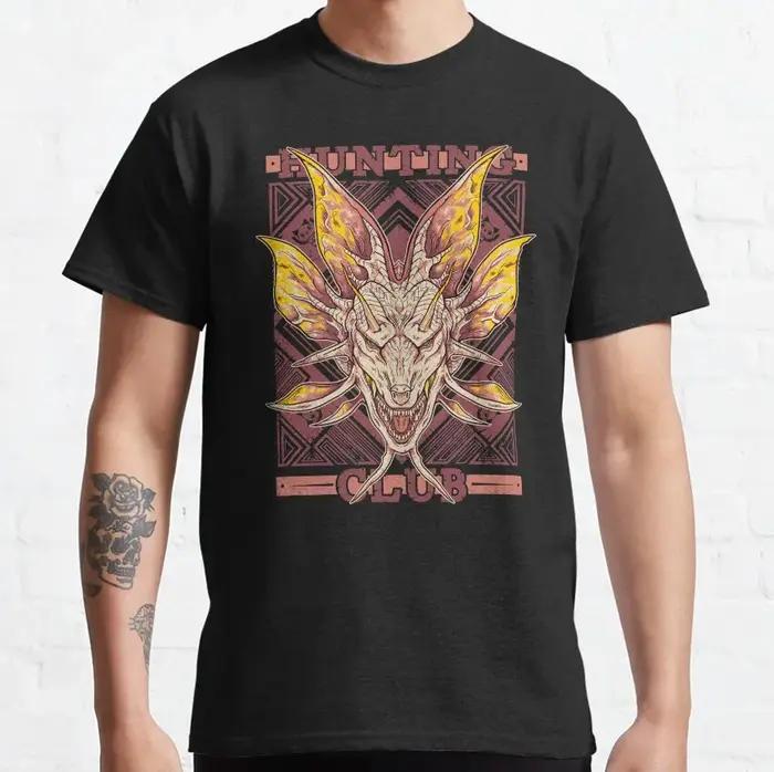 Mizutsune-T-shirt manches courtes pour homme, en coton, vintage, pour jeux vidéo, surdose, Monster H