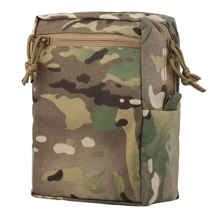 Gilet tactique molle pour chasse - Porte-plaque avec poches abdominales grande capacité