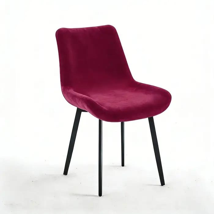 Housses de chaise en velours modernes pour salon unisexe adultes couleurs variées pour chaises à dos court et incurvé décoration de fête et occasions spéciales