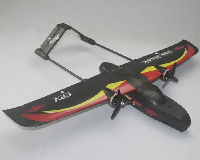 Avion à Double Moteur EDO FPV RC SKY HAWK V2, Envergure 940mm, EPP