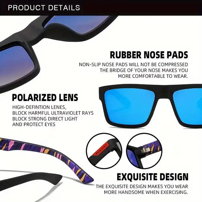 Lunettes de soleil polarisées carrées Vintage pour hommes et femmes, pour la conduite, la pêche, mar