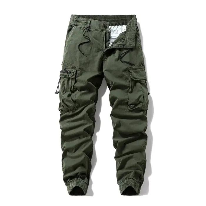 Pantalon jogger chasse tactique léger ripstop multi-poches cargo élastique taille plus 40
