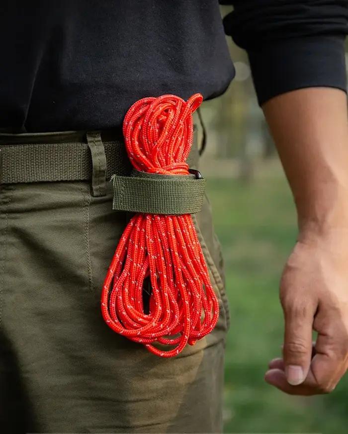 Gants de chasse polyvalents, crochet de rangement, clip de sécurité, nylon, extérieur, ULd'escalade, EDC, anti-perte, sangle de construction